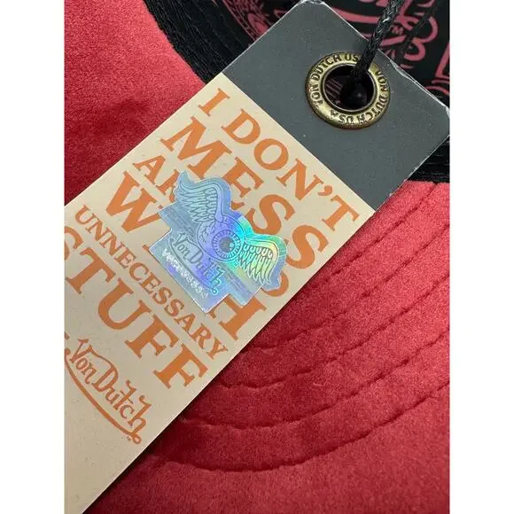 Von Dutch Trucker Hat Astro Dust Velvet Embroidered Logo Patch - Picture 7 of 7